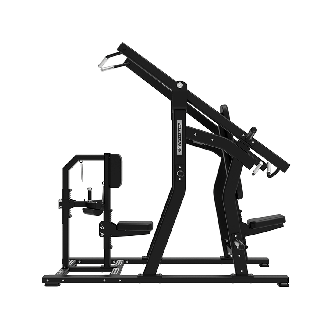 Macchina a doppia leva/pressa per pettorali inclinata e lat pulldown isolatore