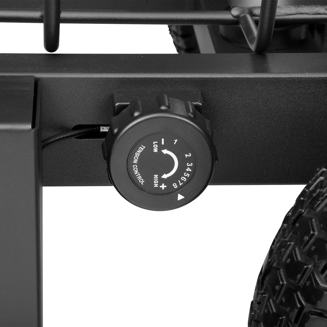 Slitta da traino con resistenza magnetica e ruote