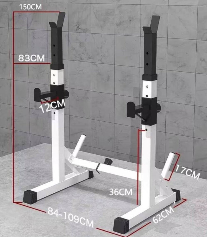 Mini rack regolabile per squat/panca