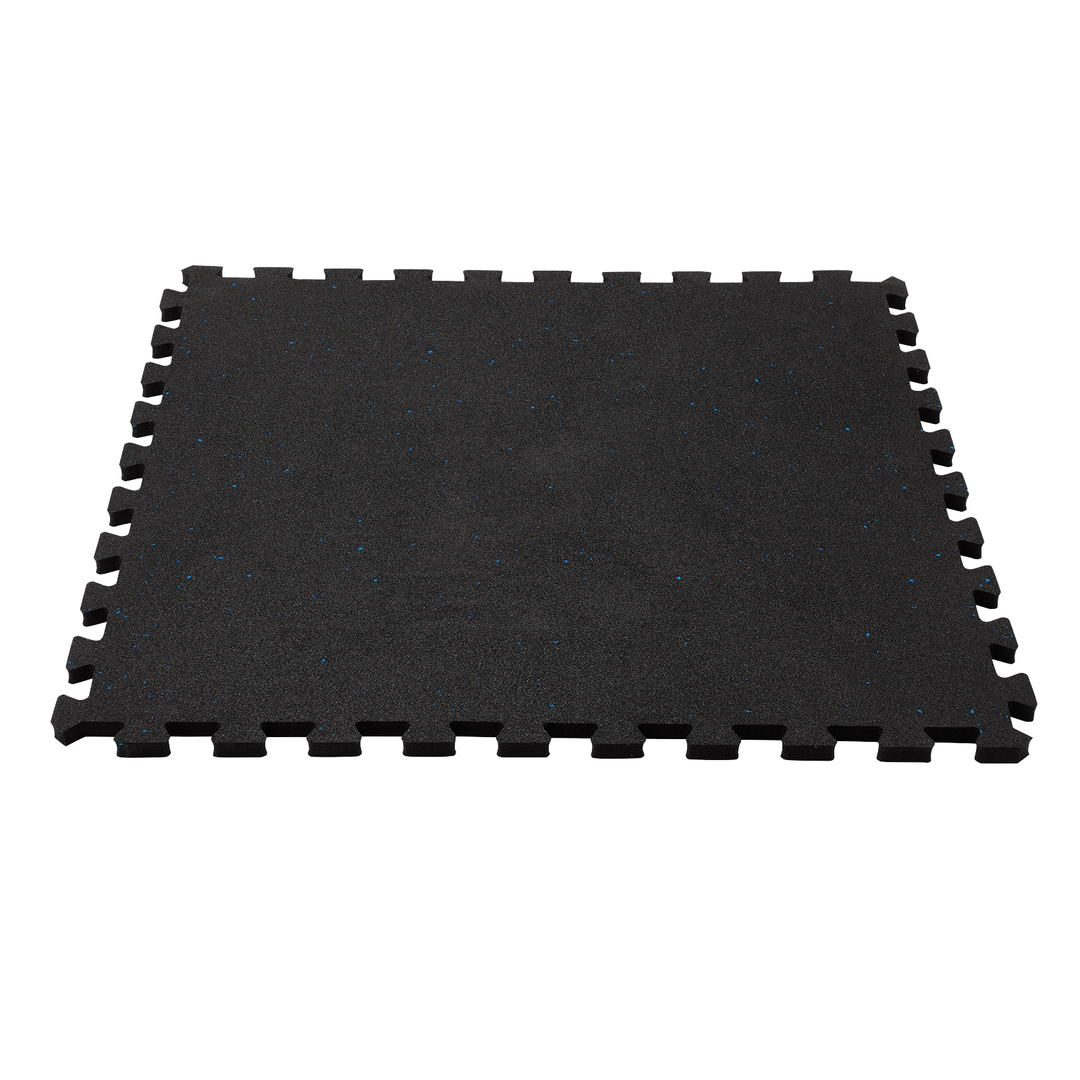 Piastrella puzzle in gomma per palestra 100x100x2 cm EDPM Blu