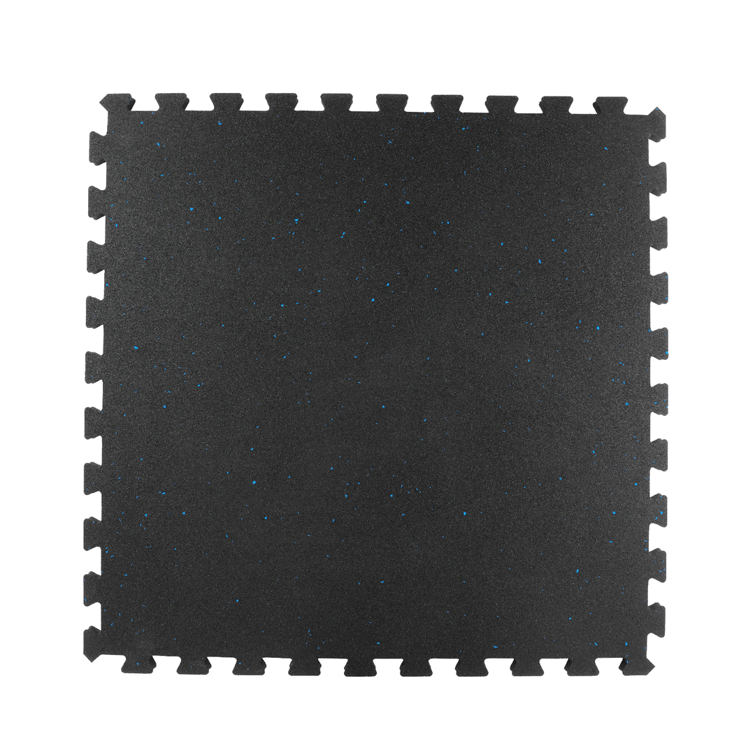 Piastrella puzzle in gomma per palestra 100x100x2 cm EDPM Blu