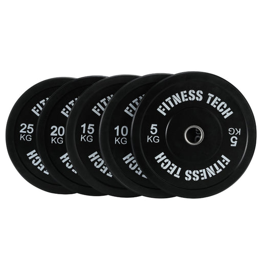 Black Bumper Plate Alta Resistencia - Fitness Tech