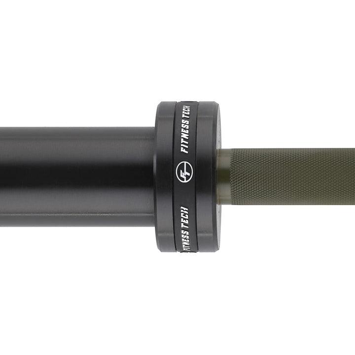 Barra olímpica verde 220 cm x 50 mm 8 rodamientos