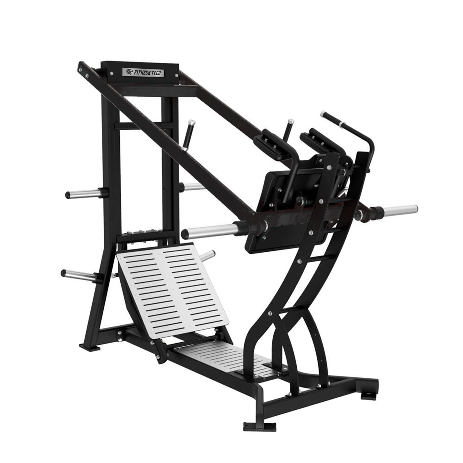 Ramp Squat Wedge In Acciaio Inox | Angolo 30° | Con Scanalatura Per Bande Elastiche | Attrezzo Per Squat E Stretching
