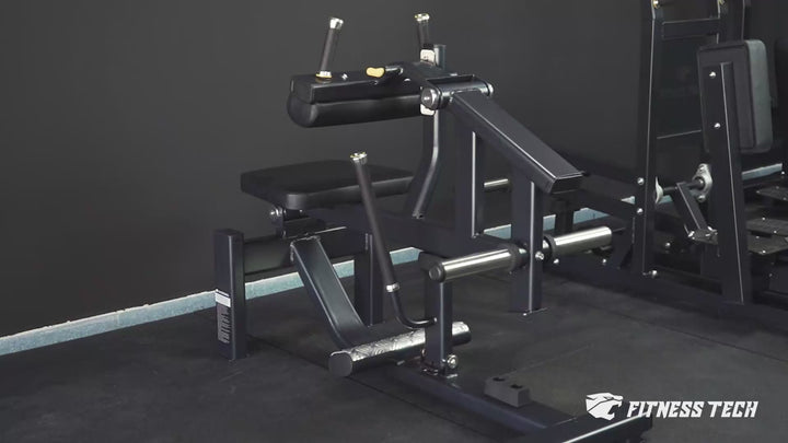 Macchina a leva per polpacci da seduto