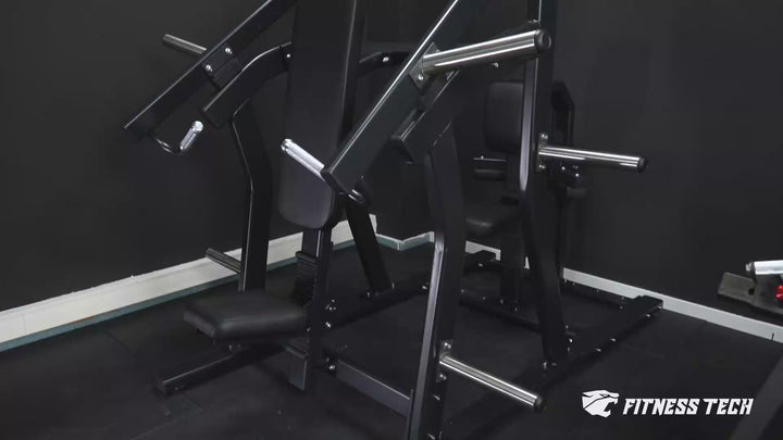 Macchina a doppia leva/pressa per pettorali inclinata e lat pulldown isolatore