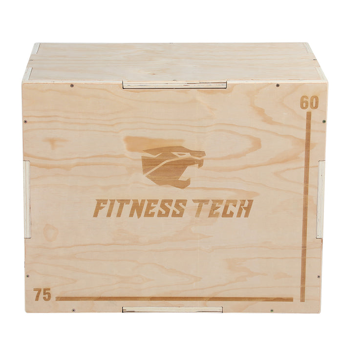 Cajón Pliométrico Madera Box Jump 3 alturas