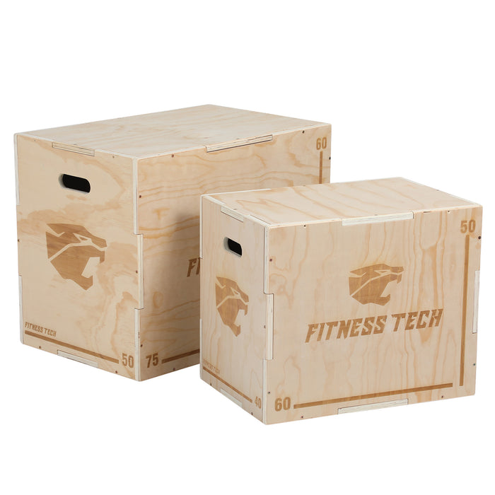 Cajón Pliométrico Madera Box Jump 3 alturas